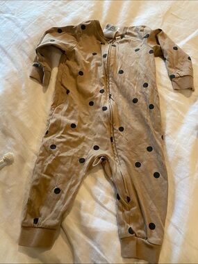 Cotton infant zip up onesie